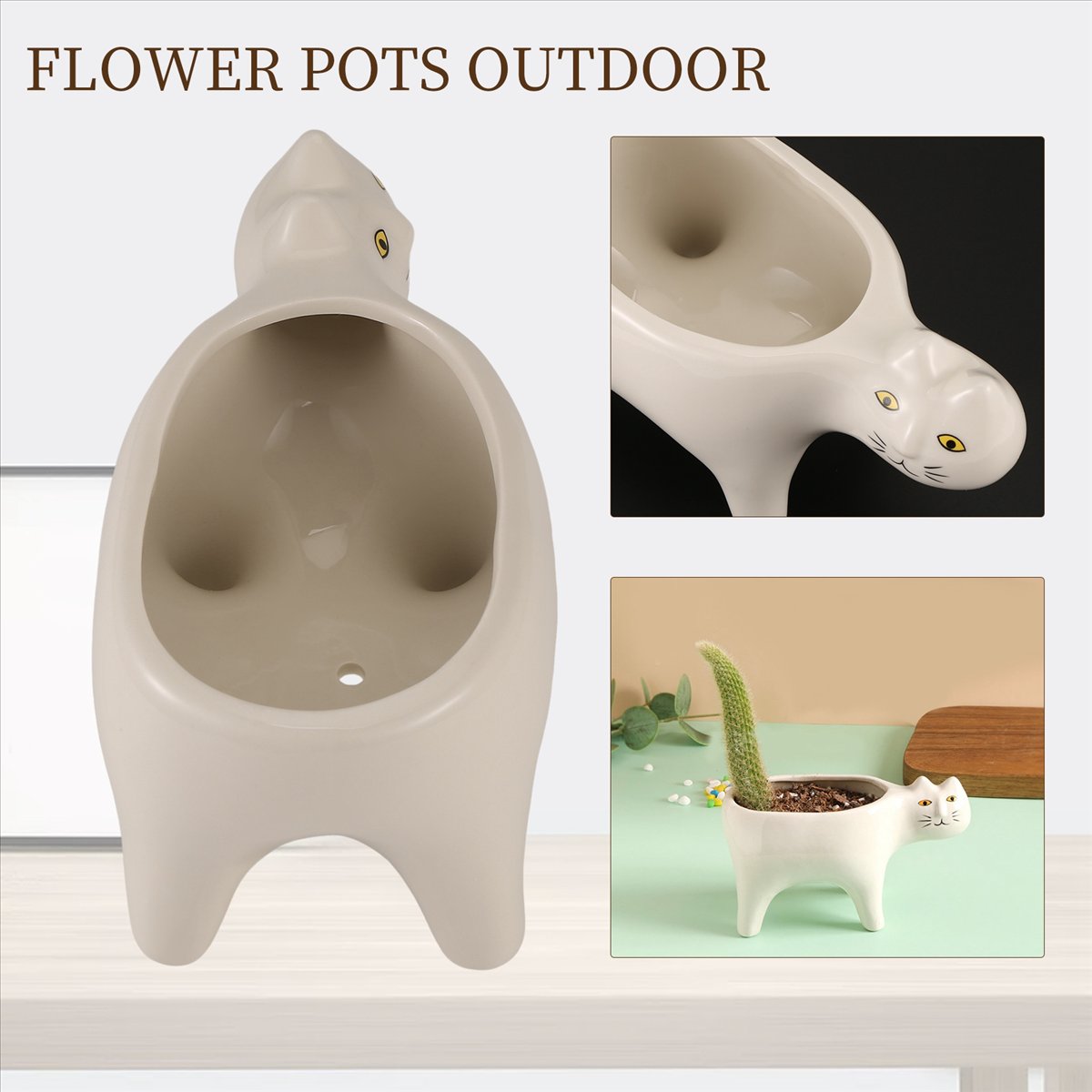 Gardening Tools Images - Керамический цветочный горшок ABFW в форме