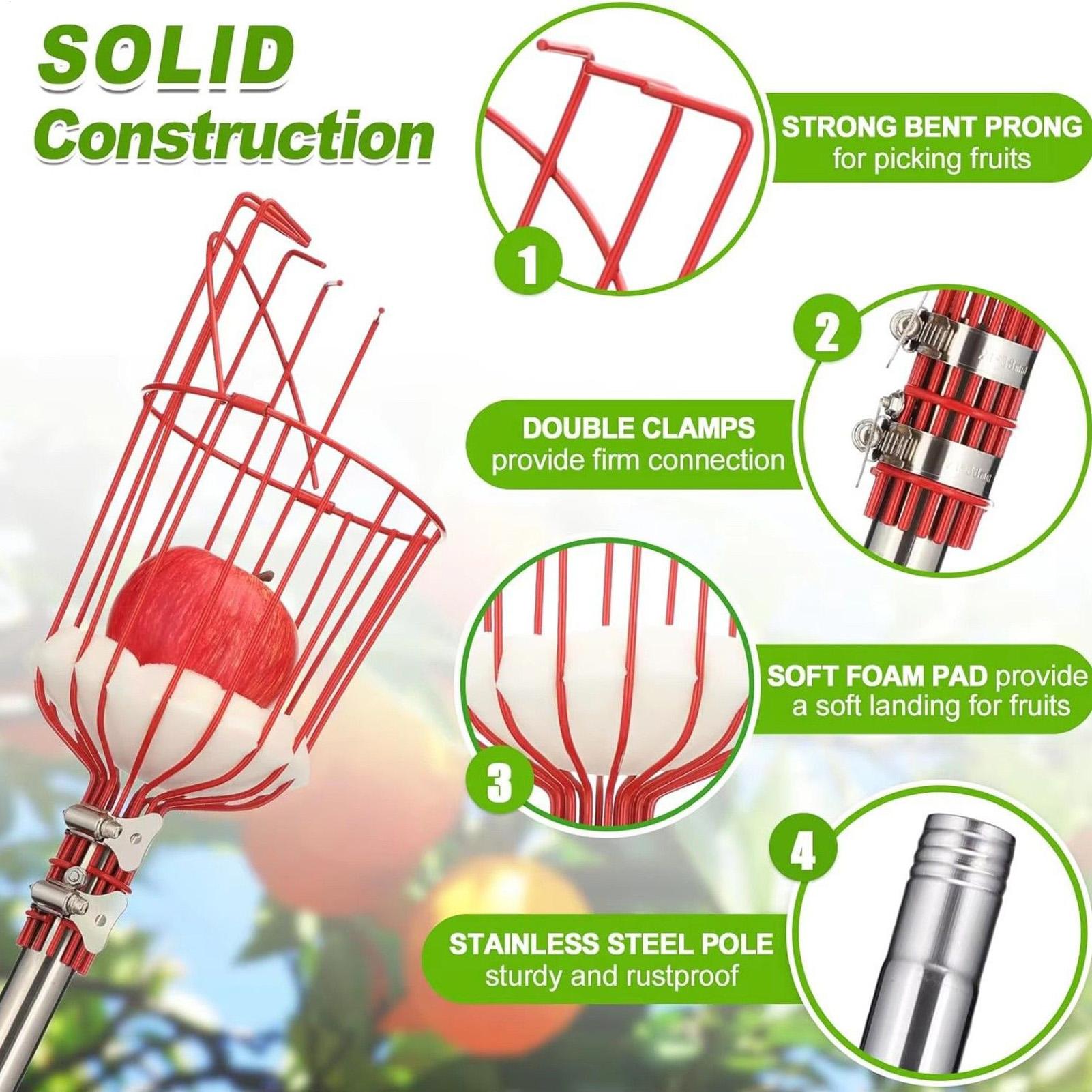 Gardening Tools Basket - сборщик фруктов, корзина глубины с выдвижной