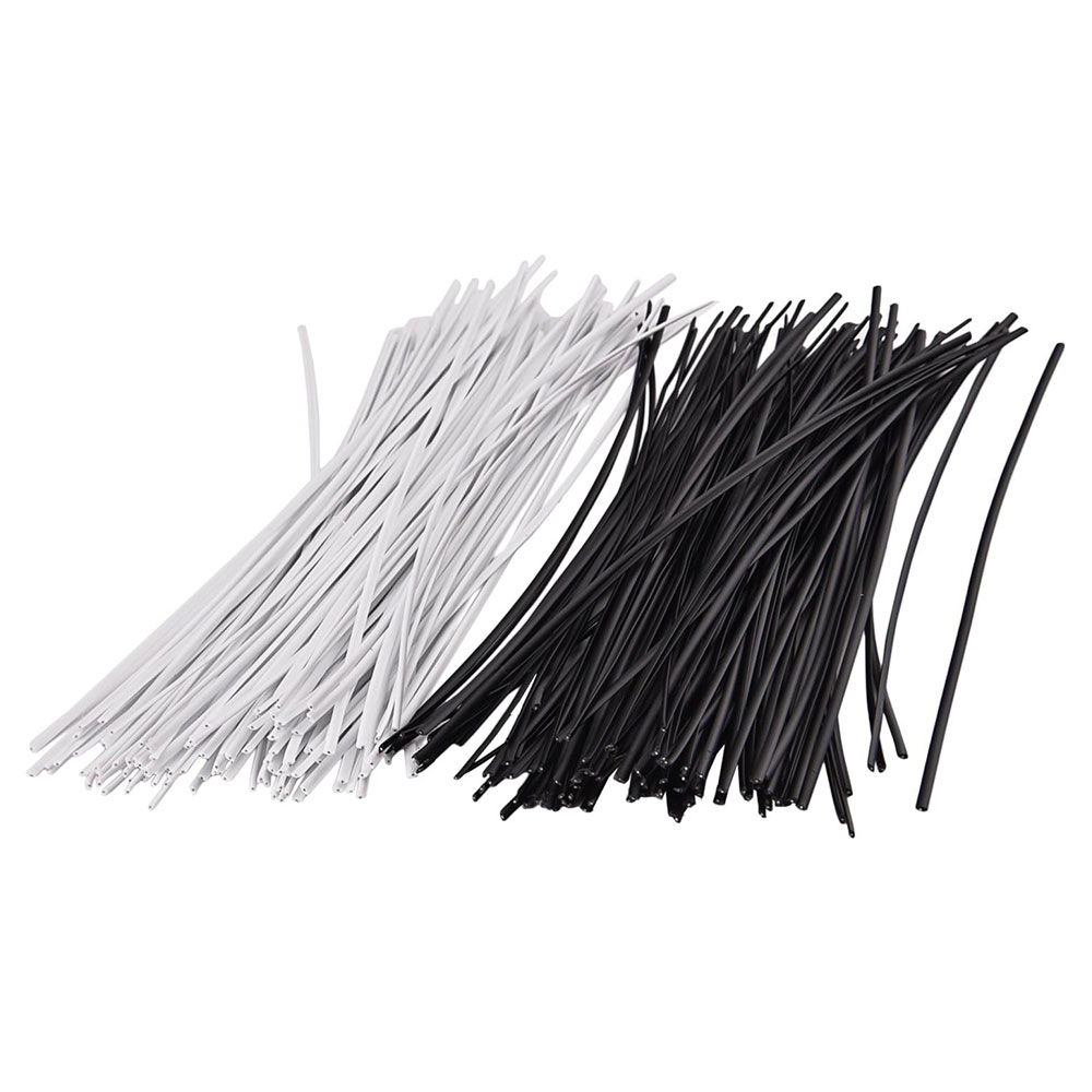 Garden Wire Twist Tie - 100 шт., черно-белые садовые кабельные стяжки,