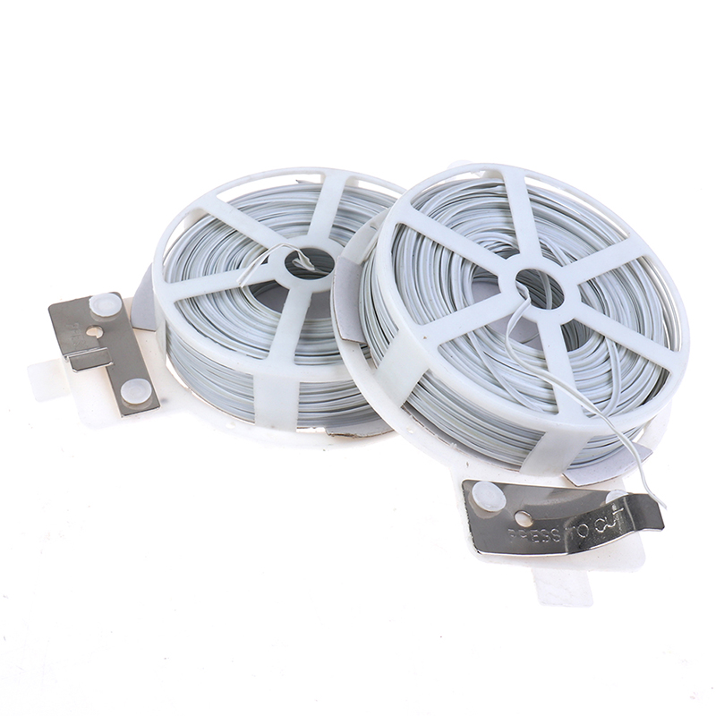 1шт (50 м) белый многофункцион – обзор и цена Garden Wire Twist Tie